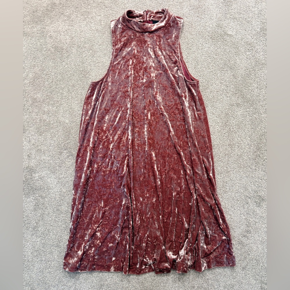 Cynthia Rowley Crushed Velvet Shift Dress